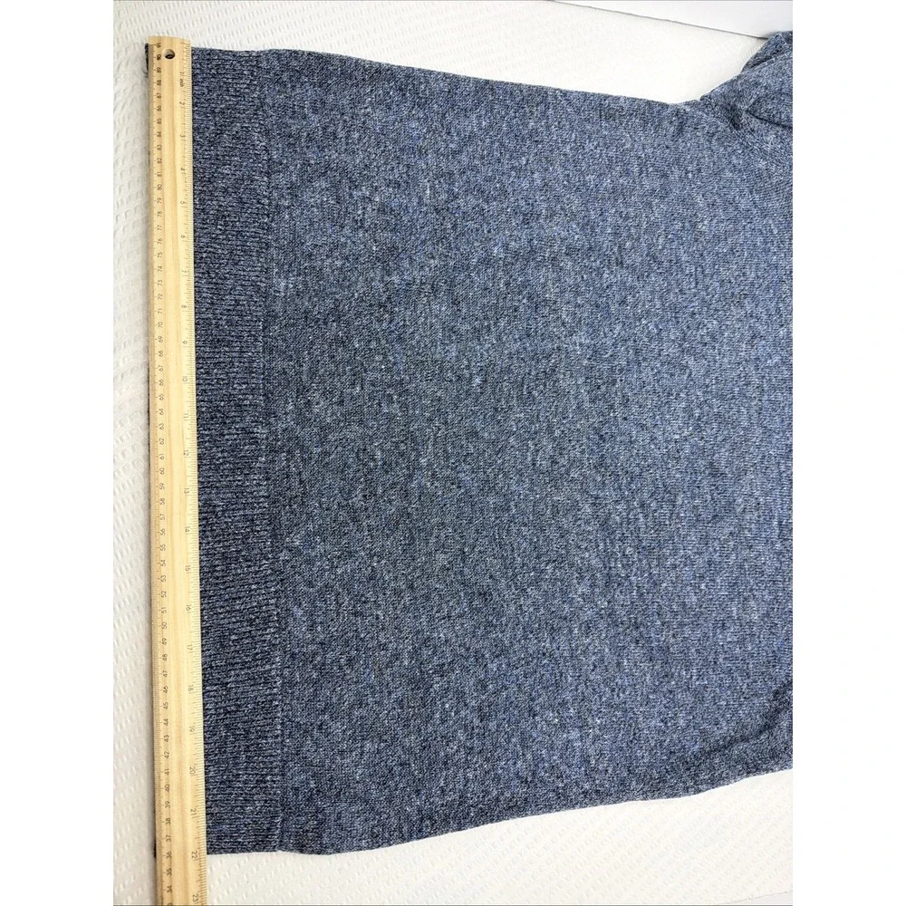 Banana Republic Italian Linen Sweater Mens XL Blue Crewneck Lightweight Knit